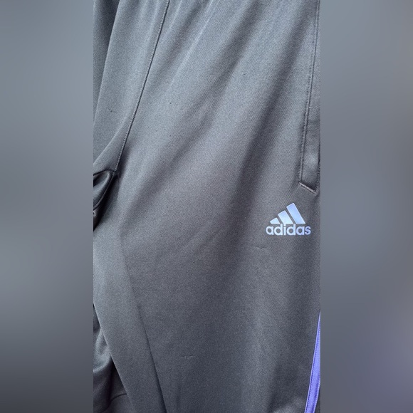 Adidas Tiro Climacool Training Pants Dark Grey/Purple Women’s Size S - Picture 3 of 9
